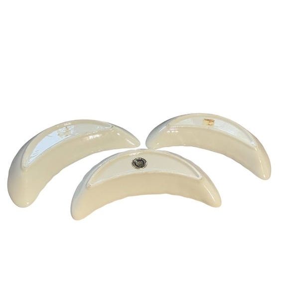 Vintage Nasco Bone Dish Gold  Rim National Silver Company Japan  Set of 8 - Picture 7 of 13